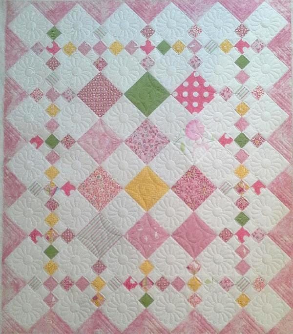 Pleasant Valley Creations Diamond Patch Quilt Pattern - 5 Size Variations Per Pattern