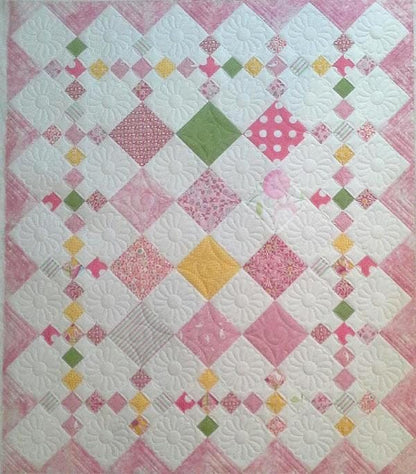 Pleasant Valley Creations Diamond Patch Quilt Pattern - 5 Size Variations Per Pattern