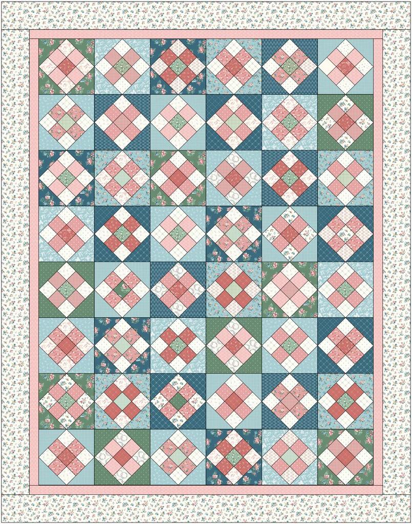 Diary of a Quilter Amy Smart A Stitch In Time Quilt Pattern - 2 Size Variations Per Pattern