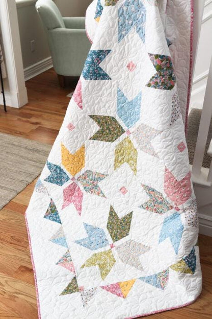 Diary of a Quilter Amy Smart Quarter Star Quilt Pattern Finished Size: 72"x72"
