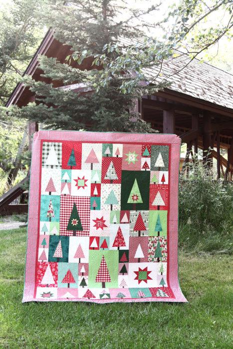 Diary of a Quilter Amy Smart Pine Hollow Patchwork Forest Quilt Pattern - 2 Size Variations Per Pattern