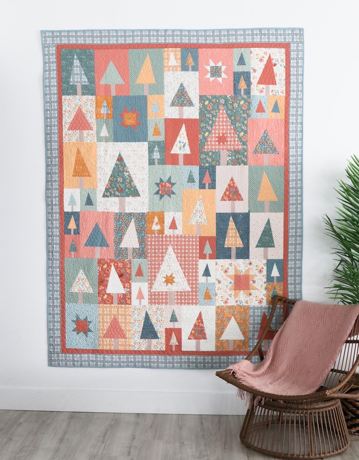 Diary of a Quilter Amy Smart Pine Hollow Patchwork Forest Quilt Pattern - 2 Size Variations Per Pattern