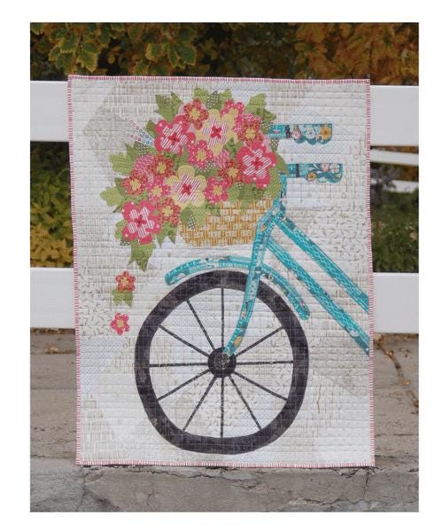 Cotton Street Commons Blossoms & Spokes Wallhanging Pattern Finished Size 30”x36”