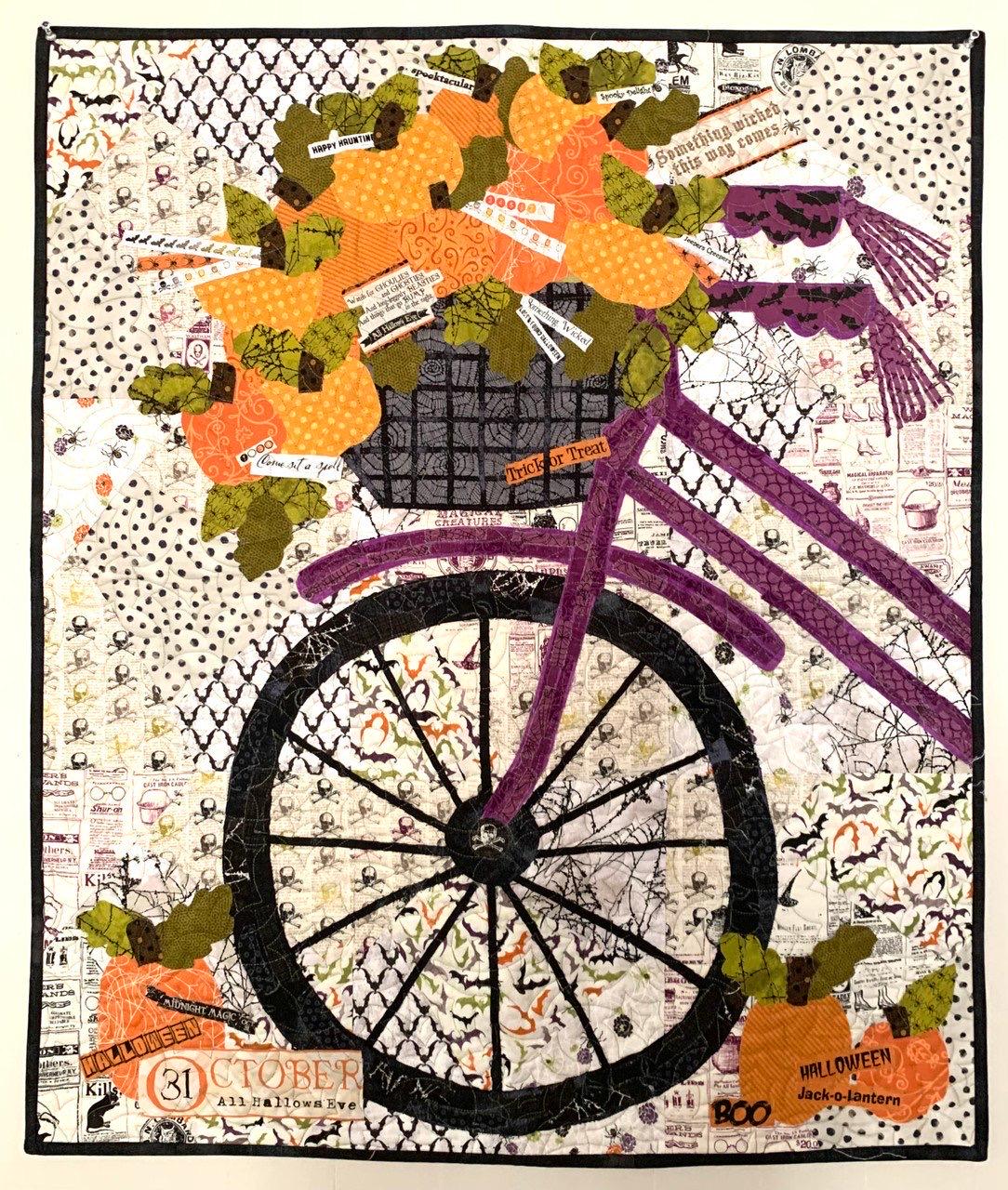 Cotton Street Commons Blossoms & Spokes Wallhanging Pattern Finished Size 30”x36”
