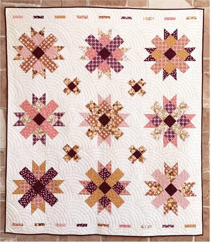 DIGITAL DOWNLOAD Cotton Street Commons Cabury Cream Quilt Pattern Finished Size 75"x85"