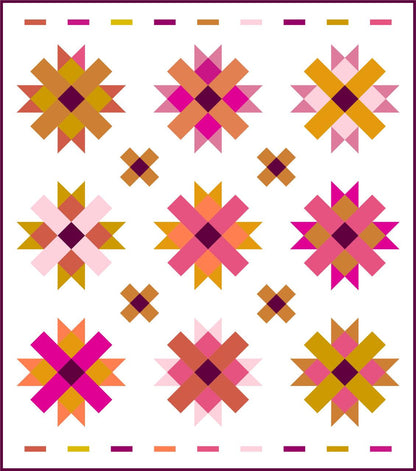 Cotton Street Commons Cabury Cream Quilt Pattern Finished Size 75"x85"