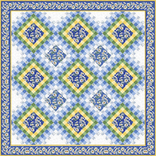Tourmaline & Thyme Age of Aquarius Quilt Pattern Finished Size: 89"x89"
