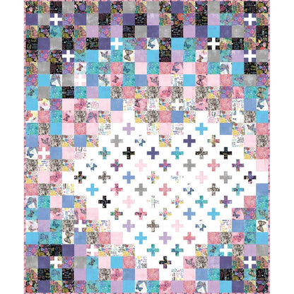 Cotton Street Commons Just Add Love Quilt Pattern Finished Size 70”x84”