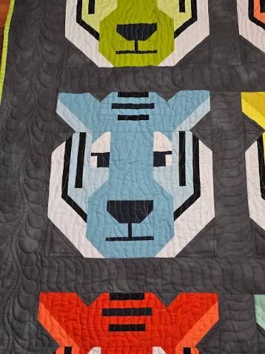 Elizabeth Hartman Antonia Tiger Pattern - 3 Size Variations Per Pattern