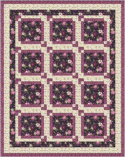 Fabric Cafe Sugar Pie Quilt Pattern Finished Size 43”x54”