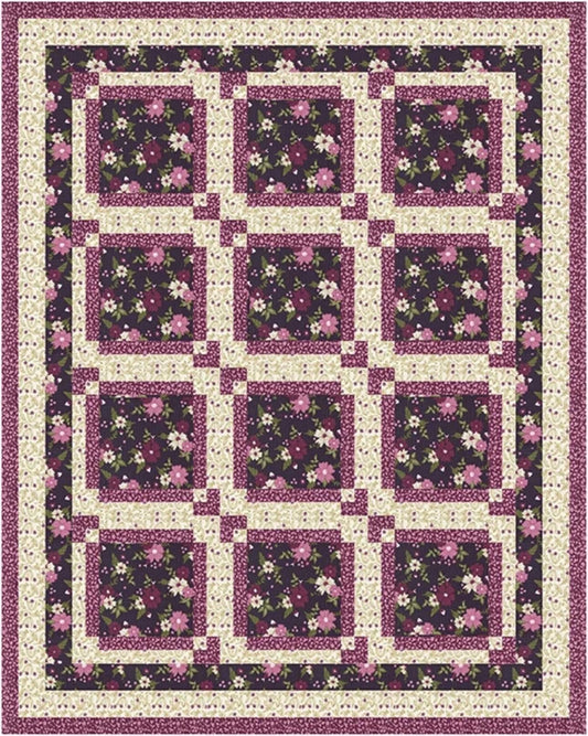 Fabric Cafe Sugar Pie Quilt Pattern Finished Size 43”x54”