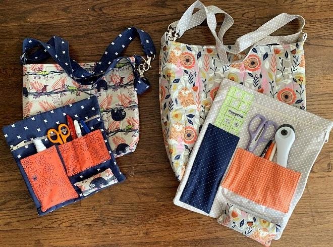 Cotton Street Commons The Cutting Edge Bag Pattern - 2 Size Variations Per Pattern
