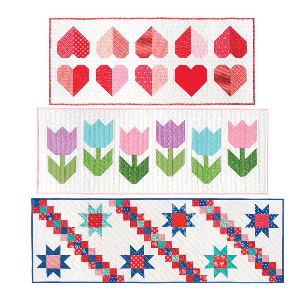 Cluck Cluck Sew Modern Day Table Runners - 6 Size Variations Per Pattern