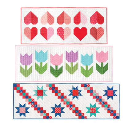 Cluck Cluck Sew Modern Day Table Runners - 6 Size Variations Per Pattern