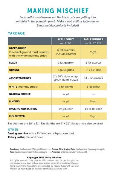 Atkinson Designs Making Mischief Quilt Pattern - 2 Size Variations Per Pattern