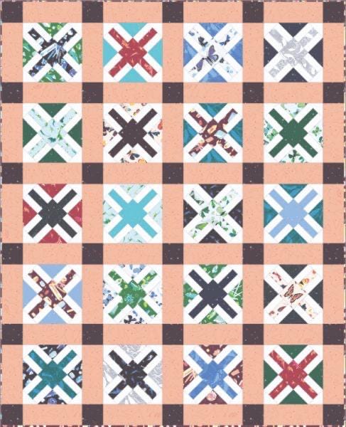 Eye Candy Quilts Exhibit Quilt Pattern Finished Size: 74"x91"