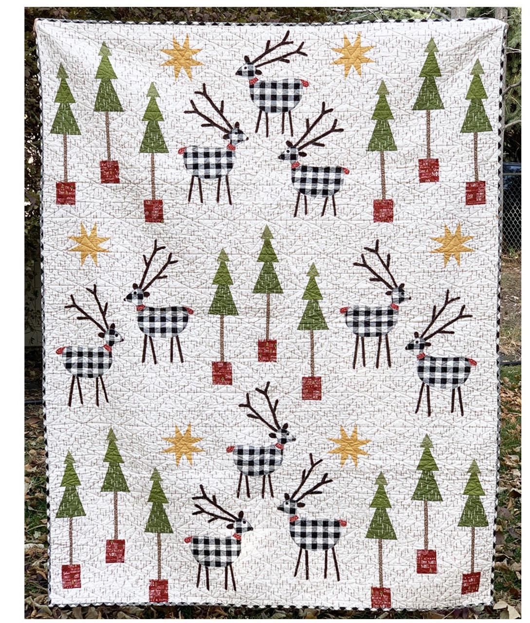 Cotton Street Commons So This is Christmas Quilt Pattern Finished Size 60”x72”