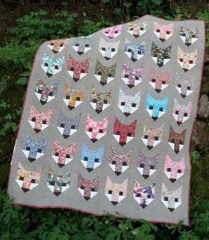 Elizabeth Hartman Fancy Fox Pattern - 3 Size Variations Per Pattern