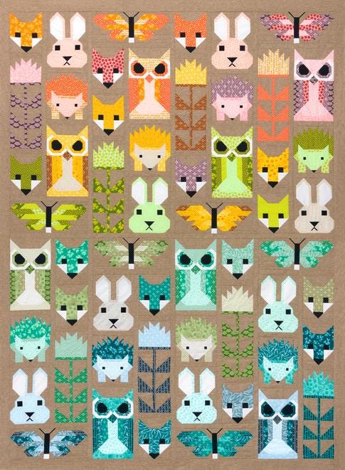 Elizabeth Hartman Fancy Forest Pattern - 2 Size Variations Per Pattern
