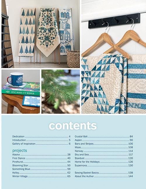 Laundry Basket Quilts A Season in Blue Quilt Pattern Book - 16 Quilt Patterns and a Cozy Cabin Full of Inspiration (Softcover)