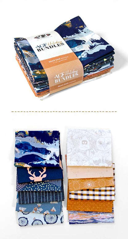 Art Gallery Dear Dad Quilt Kit Featuring Dear Dad Fabric Collection Authentic Premium 100% Cotton Fabrics