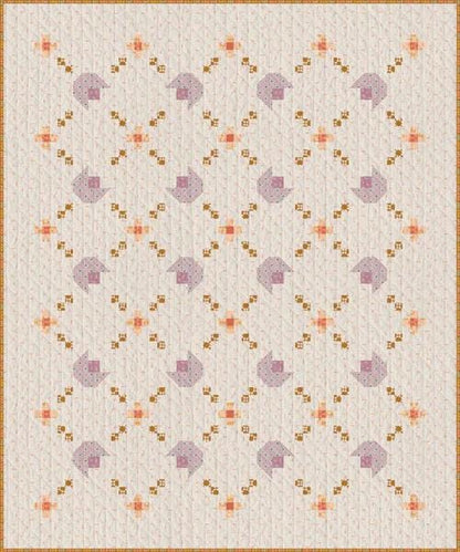 Art Gallery Caravelle Quilt Kit Featuring Sewcial Bee Collective GeoBloom Fabric Collection Authentic Premium 100% Cotton Fabrics