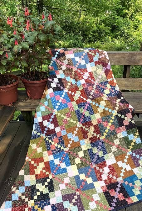 Sweet Jane's Quilting & Design Crosshatch Quilt Pattern - 5 Size Variations Per Pattern