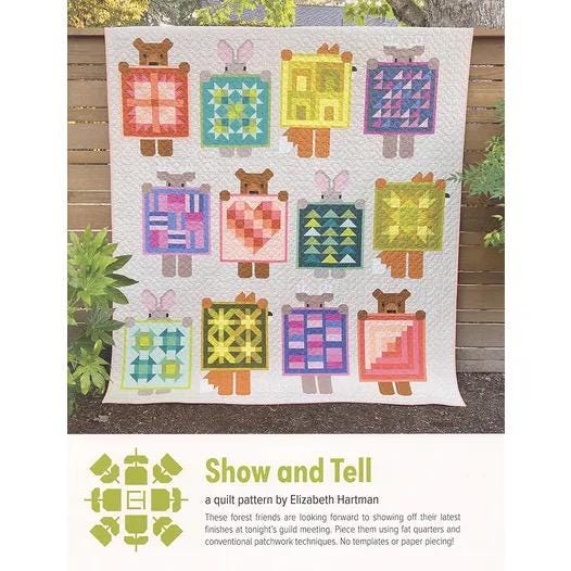 Elizabeth Hartman Show and Tell Pattern EH-083 - 2 Size Variations Per Pattern