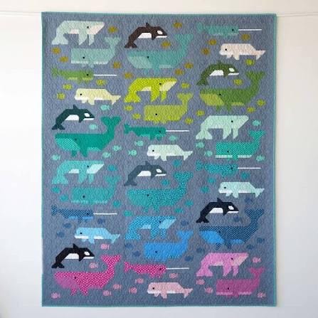 Elizabeth Hartman Whale Watching Pattern EH-087 - 2 Size Variations Per Pattern