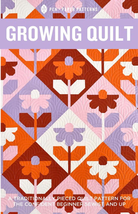 Pen + Paper Patterns Growing Quilt Pattern - 3 Size Variations Per Pattern PPP53 (Optional Fineline Glue Tip Sets Available)