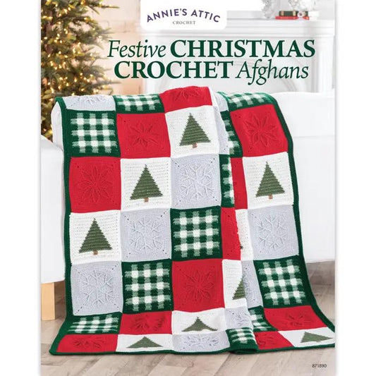 Annie's Attic Crochet Festive Christmas Crochet Afghans (Softcover) 871890