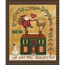 Riley Blake Up On The Housetop Fabric Collection Panel Quilt Kit