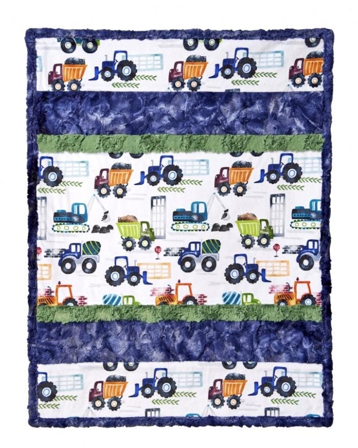 Shannon Fabrics Complete Cuddle Kit Nailed It Finished Size: 28"x37"