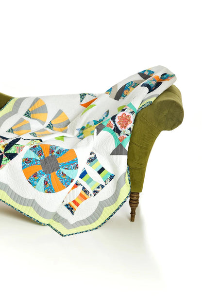 Sew Kind of Wonderful Curve It Up Quilt Pattern #408 - 2 Size Variations (SKW Rulers Sold Separately)