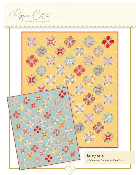 Poppie Cotton Fairy Tale Quilt Pattern FTP23102 Finished Size: 77.5"x81.5"