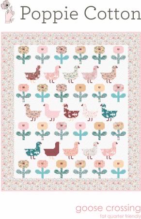 Poppie Cotton Goose Crossing Quilt Pattern PCN1965 Finished Size: 58"x66"