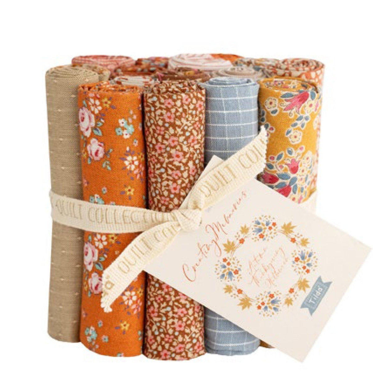 Tilda Creating Memories Autumn Thanksgiving Halloween Fabric Collection 16pc Fat Eight Bundle Authentic Premium 100% Cotton Fabrics