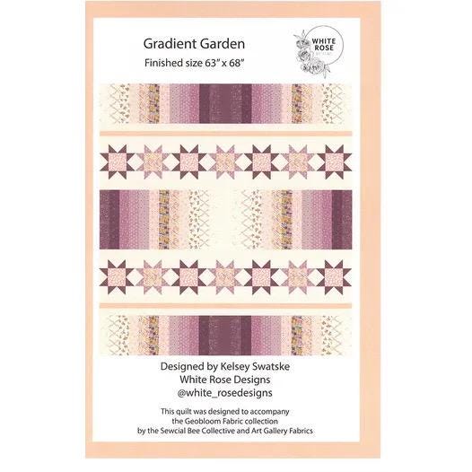 Art Gallery Gradient Garden Quilt Kit Featuring Sewcial Bee Collective GeoBloom Fabric Collection Authentic Premium 100% Cotton Fabrics