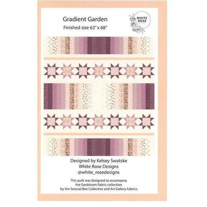 Art Gallery Gradient Garden Quilt Kit Featuring Sewcial Bee Collective GeoBloom Fabric Collection Authentic Premium 100% Cotton Fabrics