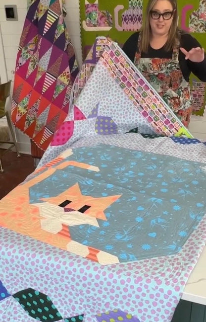 Art East Quilting Co. Gone Fishing Quilt Pattern AEGF0324 Finished Size: 90"x90"