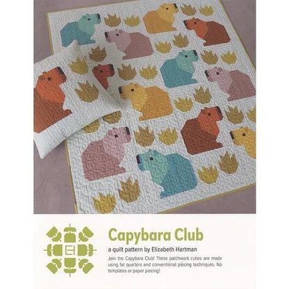 Elizabeth Hartman Capybara Club Pattern - 4 Size Variations Per Pattern EH-084