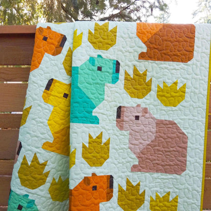 Elizabeth Hartman Capybara Club Pattern - 4 Size Variations Per Pattern EH-084