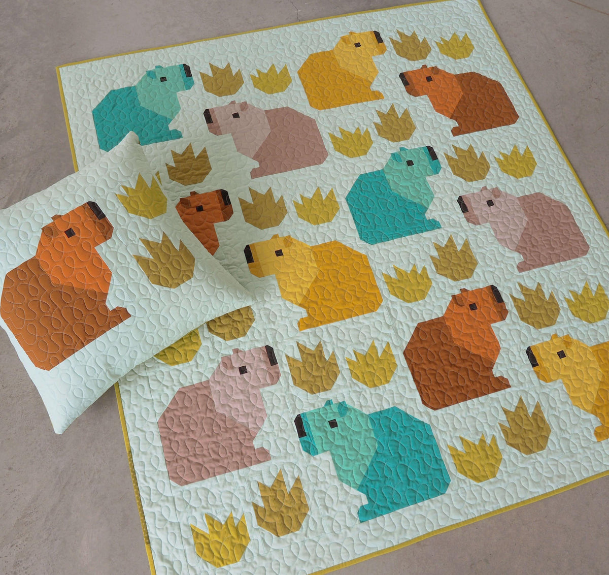 Elizabeth Hartman Capybara Club Pattern - 4 Size Variations Per Pattern EH-084