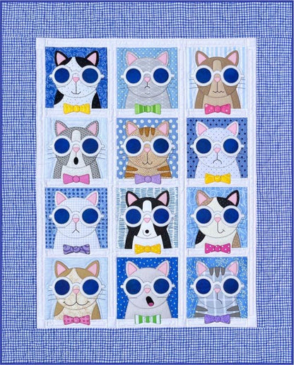 Amy Bradley Designs Cool Cats Quilt Pattern ABD305 - 2 Size Variations Per Pattern