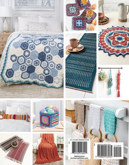 Annie's Crochet Stylish Crochet For the House - 4 Design Styles & 20 Gorgeous Projects (Softcover) 871877