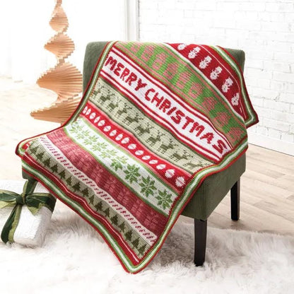 Annie's Attic Crochet Festive Christmas Crochet Afghans (Softcover) 871890