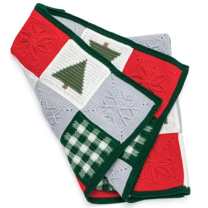 Annie's Attic Crochet Festive Christmas Crochet Afghans (Softcover) 871890