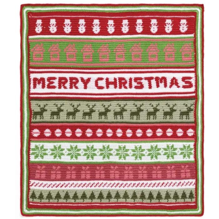 Annie's Attic Crochet Festive Christmas Crochet Afghans (Softcover) 871890