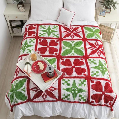 Annie's Attic Crochet Festive Christmas Crochet Afghans (Softcover) 871890