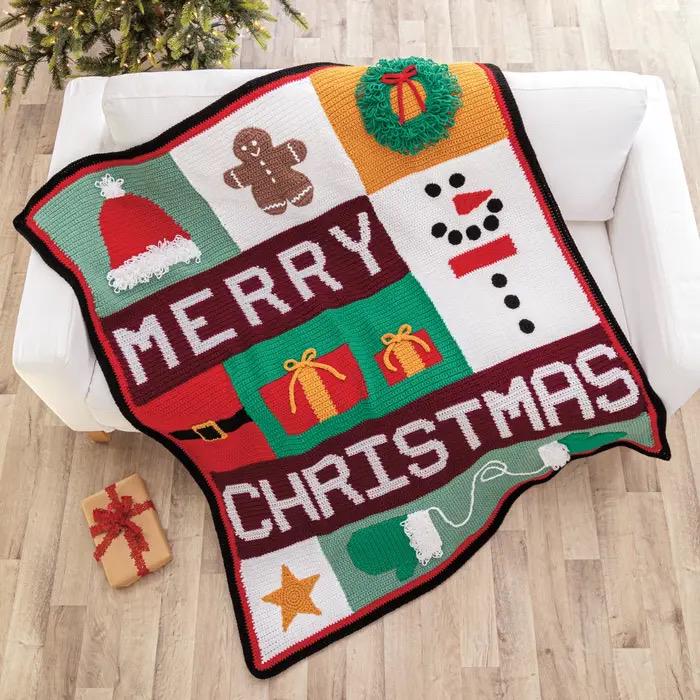 Annie's Attic Crochet Festive Christmas Crochet Afghans (Softcover) 871890